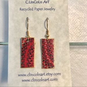 Recycled Paper Earrings ♻️